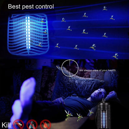 3W Microwave Insect Killer Electric Mosquito Fly Bug Insect Control with Trap Lamp, AC 110V, US Plug