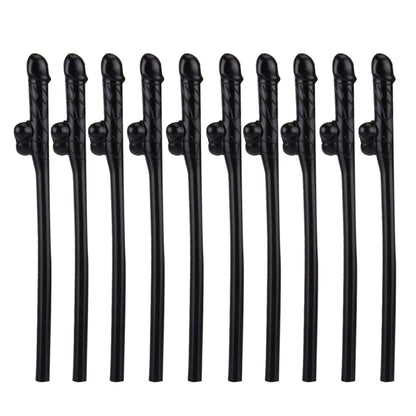 10 PCS Dicky Sipping Straw, Length: about 19cm