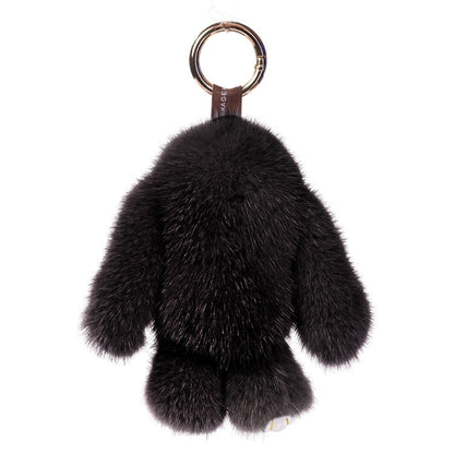 Joli pendentif lapin Rex mort pour sac / porte-clés / voiture, taille : 15,0 x 14,0 x 8,0 cm