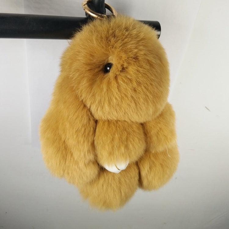 Joli pendentif lapin Rex mort pour sac / porte-clés / voiture, taille : 15,0 x 14,0 x 8,0 cm