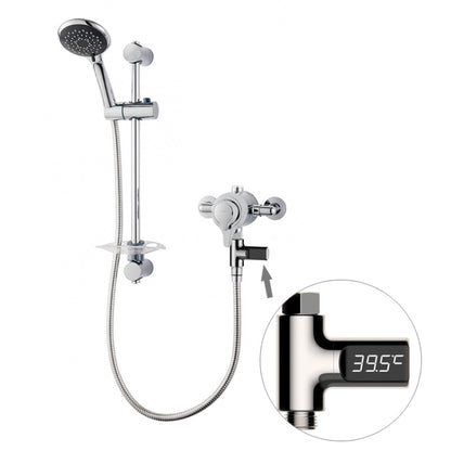 BD-LS-01 Baby Showering 360 Degree Rotatable LED Display Passive Water Thermometer