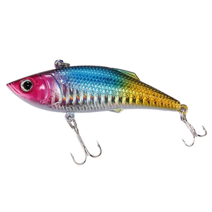 Leurre de pêche flottant artificiel en plastique à revêtement coloré, appât de pêche Popper de surface, pour la pêche en surface, avec hameçons, longueur : 7,5 cm, 7,5 cm
