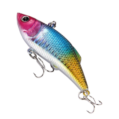 Leurre de pêche flottant artificiel en plastique à revêtement coloré, appât de pêche Popper de surface, pour la pêche en surface, avec hameçons, longueur : 7,5 cm, 7,5 cm