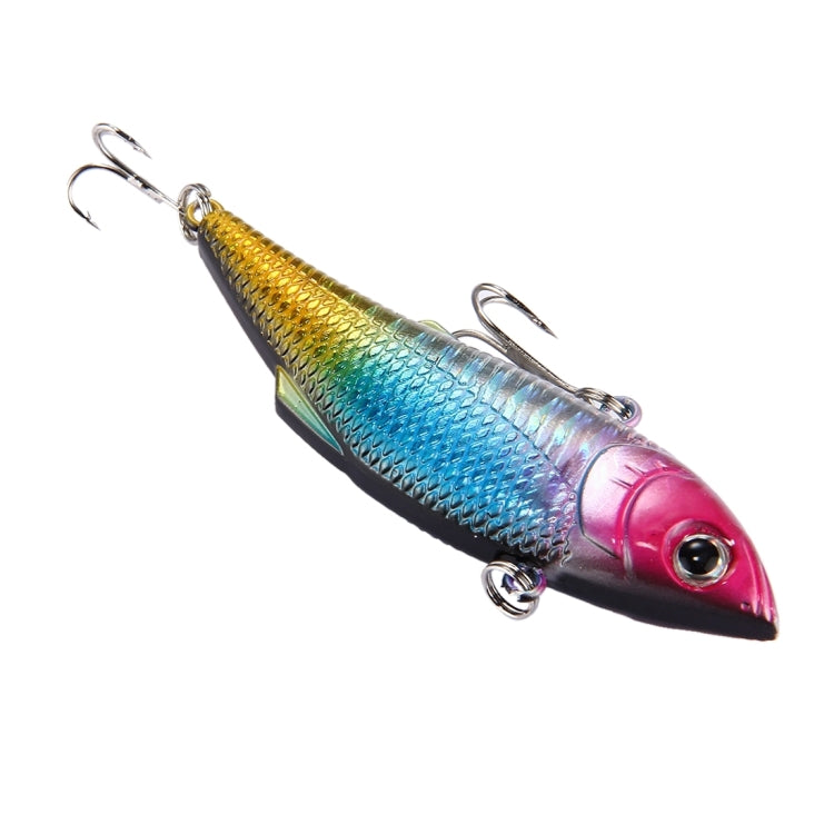 Leurre de pêche flottant artificiel en plastique à revêtement coloré, appât de pêche Popper de surface, pour la pêche en surface, avec hameçons, longueur : 7,5 cm, 7,5 cm