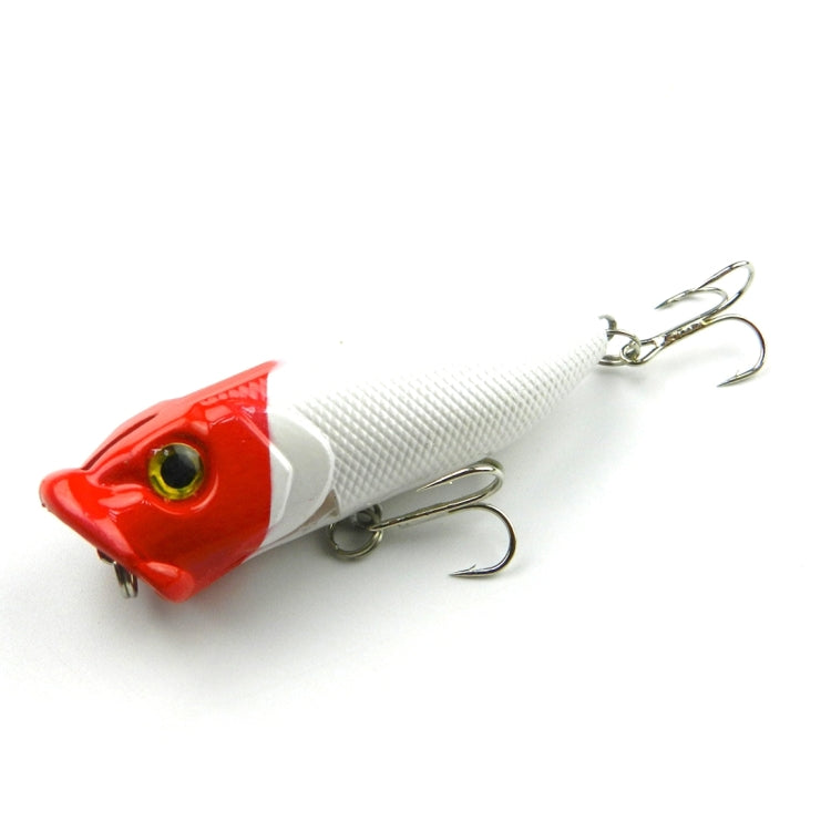 HENGJIA Leurre de pêche artificiel en plastique Popper Bionic avec hameçons, longueur : 6,5 cm, couleur aléatoire, longueur : 6,5 cm