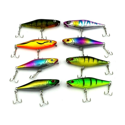 HENGJIA Leurre de pêche artificiel Popper Bionic avec hameçons, longueur : 7,5 cm, livraison couleur aléatoire, longueur : 7,5 cm