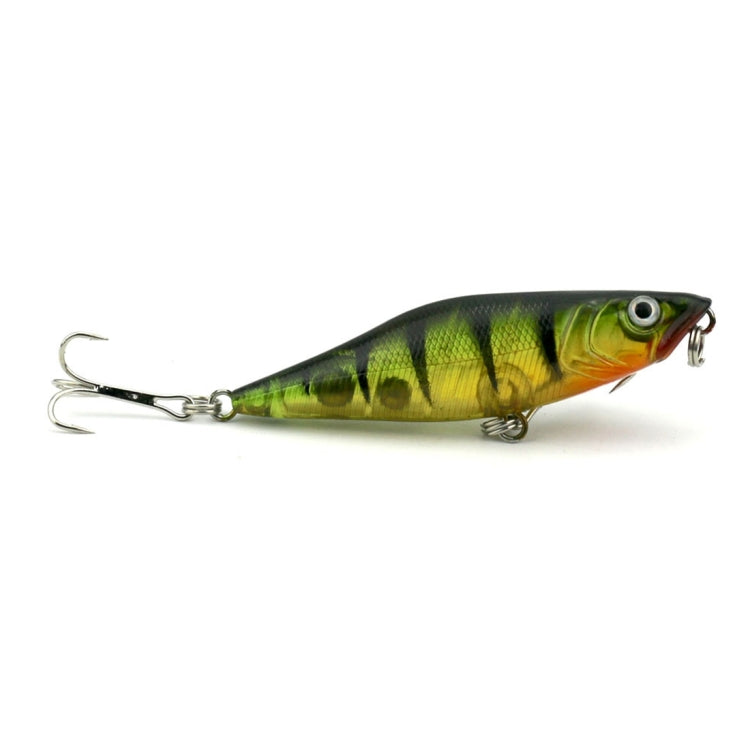 HENGJIA Leurre de pêche artificiel Popper Bionic avec hameçons, longueur : 7,5 cm, livraison couleur aléatoire, longueur : 7,5 cm