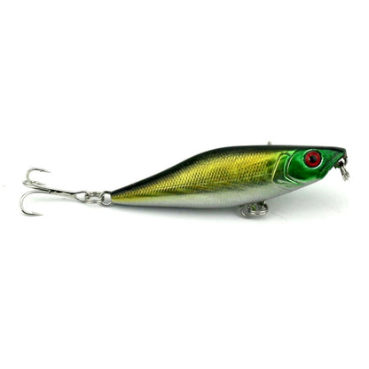 HENGJIA Leurre de pêche artificiel Popper Bionic avec hameçons, longueur : 7,5 cm, livraison couleur aléatoire, longueur : 7,5 cm