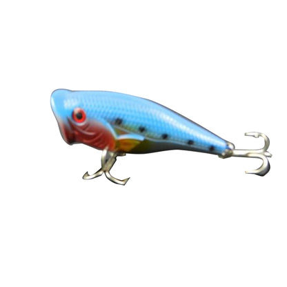 HENGJIA Künstliche Angelköder Popper Bionischer Angelköder mit Haken, Länge: 6,5 cm, zufällige Farbauswahl, Länge: 6,5 cm