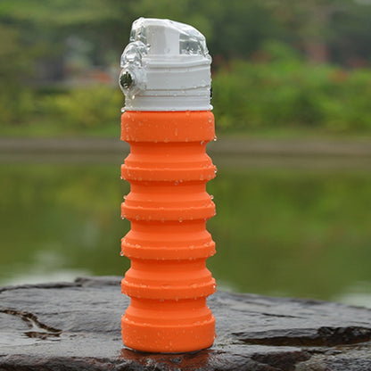 500mL Outdoor Travel Silicone Foldable Kettle Telescopic Cup Sports Drinking Bottle