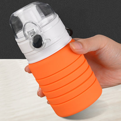 500mL Outdoor Travel Silicone Foldable Kettle Telescopic Cup Sports Drinking Bottle