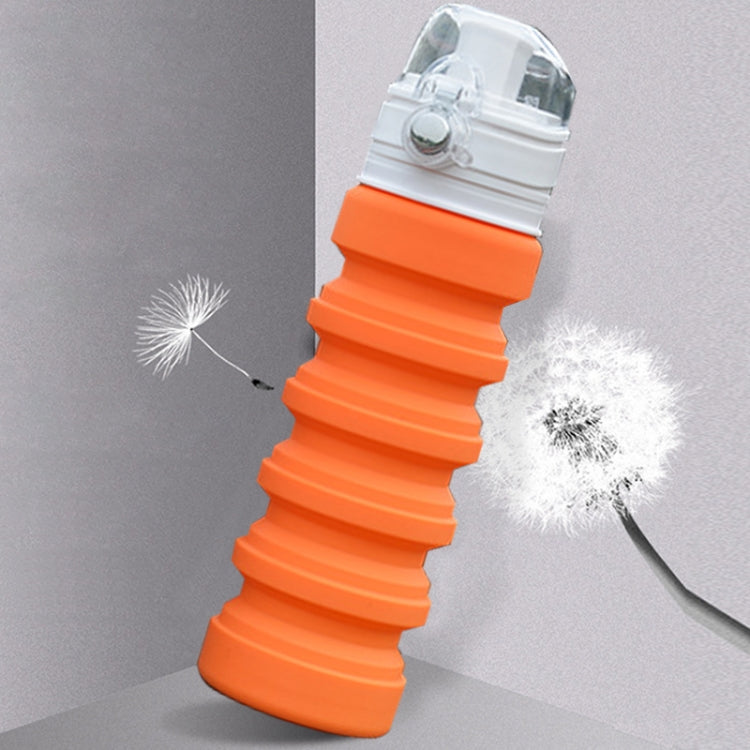 Bouteille d'eau portable rétractable en silicone de 500 ml pour voyage en extérieur, bouilloire pliable, tasse de sport