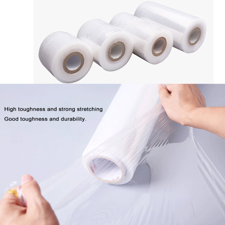 PE Transparent Stretch Wrap Film(Width: 15cm, Length: 220m), Width: 15cm, Length: 220m