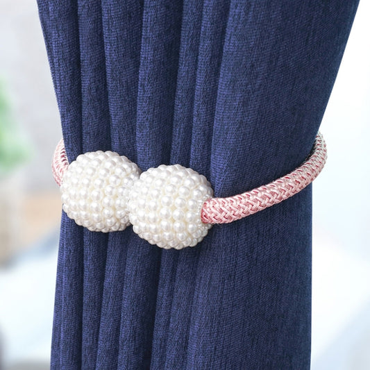 Attache-rideau à boucle magnétique avec perles, ornement de mode, Perle