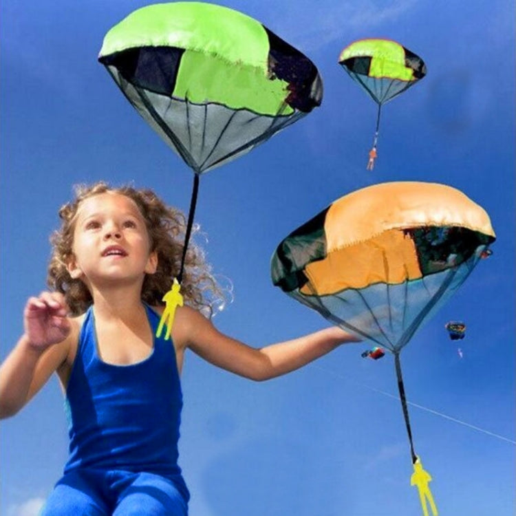 Mini Parachute à Lancer à la Main Parachutiste Jeux de Plein Air Jouets Éducatifs pour Enfants avec Figurine Soldat, Livraison Couleur Aléatoire, Parachute à Lancer à la Main