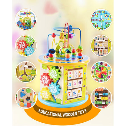 Boîte à trésors de jeu multifonctionnelle en bois, multifonctionnelle
