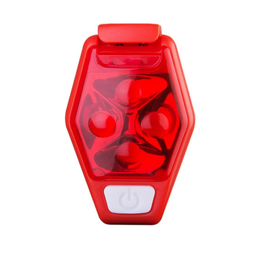 Lampe multifonctionnelle d'extérieur pour vélo, course à pied, lampe arrière de vélo, lumière LED à clip arrière, lumière LED à clip arrière (rouge)
