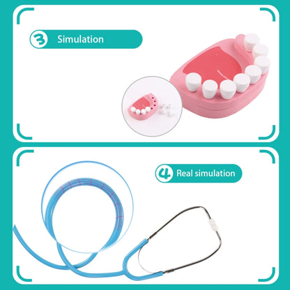 Jeu de rôle du docteur avec un sac, jeu de rôle du docteur avec des jouets d'apprentissage précoce en bois pour enfants