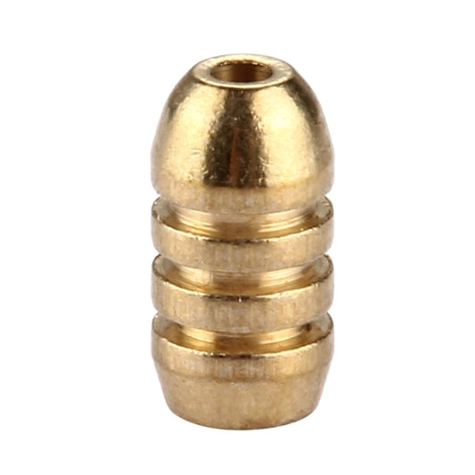 2g Threaded Copper Bullet Fishing Sinker Fishing Weights Soft lure Accessory, 2g
