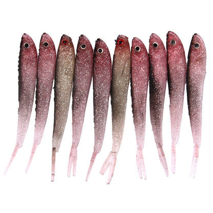 10 leurres de pêche artificiels en forme de poisson pailleté, longueur : 12,5 cm, longueur : 12,5 cm