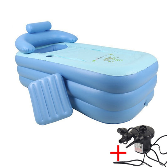 Piscine gonflable YT-038 pliable avec fond en éponge, idéale pour le bain des adultes et des bébés, avec pompe de chargement.