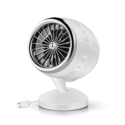 Mini ventilateur de bureau électrique portable réglable à cycle de convection d'air, avec chargement USB et support de 2 vitesses