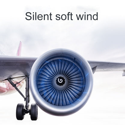 Mini ventilateur de bureau électrique portable réglable à cycle de convection d'air, avec chargement USB et support de 2 vitesses