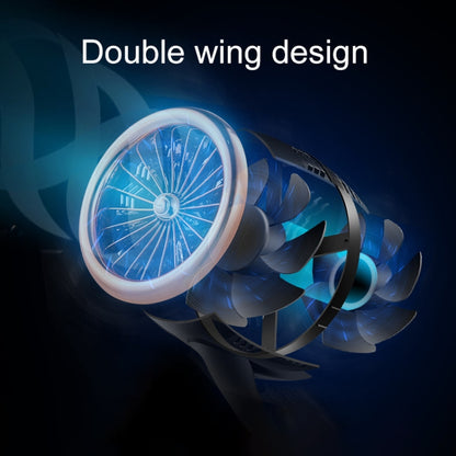 Mini ventilateur de bureau électrique portable réglable à cycle de convection d'air, avec chargement USB et support de 2 vitesses