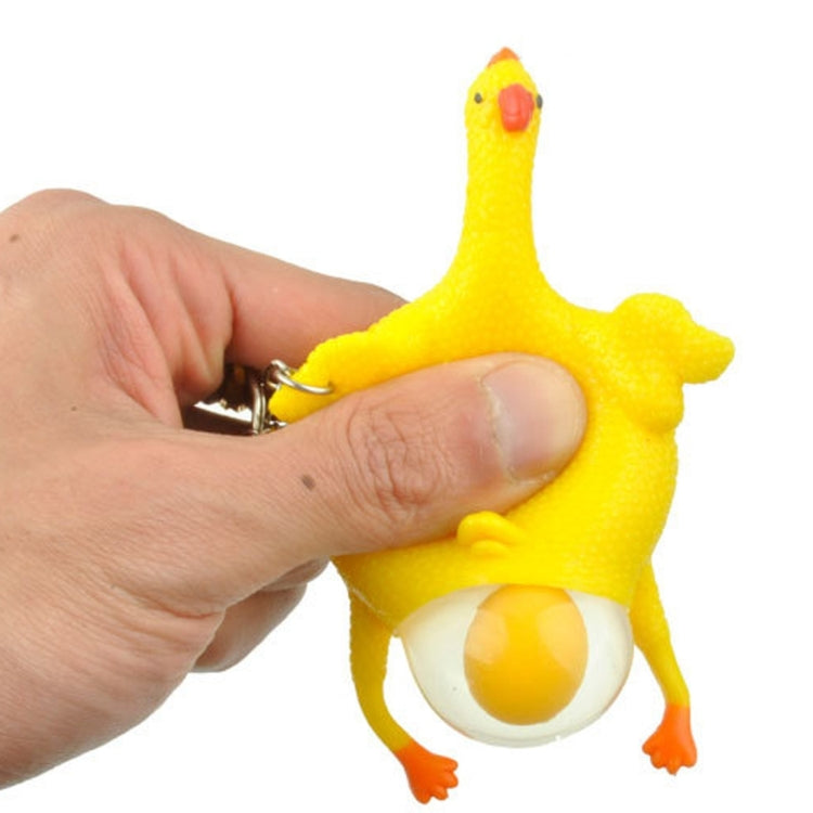 12 PCS Spoof Tricky Funny Gadgets Toys Vent Chicken Whole Egg Laying Hens Crowded Latex Rubber Anti Stress Ball, Vent Chicken Whole Egg