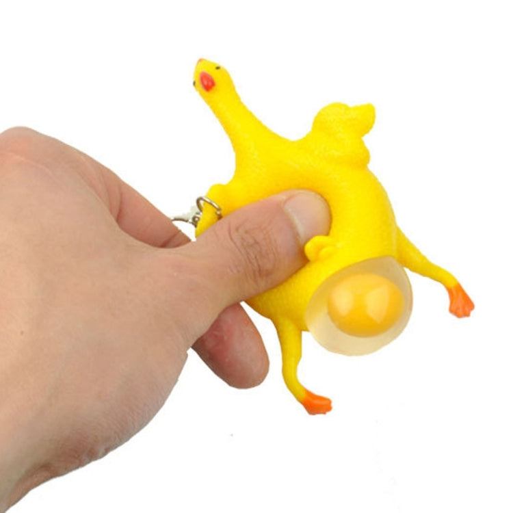 12 PCS Spoof Tricky Funny Gadgets Toys Vent Chicken Whole Egg Laying Hens Crowded Latex Rubber Anti Stress Ball, Vent Chicken Whole Egg