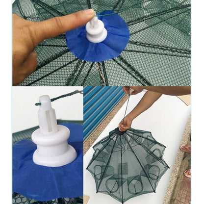 Filet de pêche pliable automatique à 12 trous en nylon pour crevettes, crabes, vairons, piège à poissons, équipement de pêche, 12 trous
