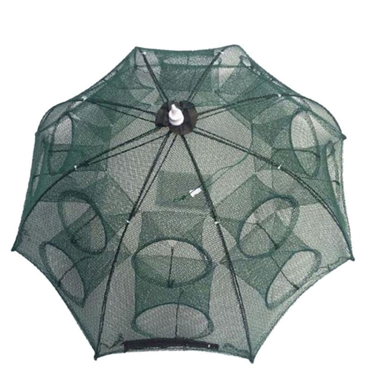 Filet de pêche pliable automatique 16 trous, piège à crevettes, crabes, vairons en nylon, équipement de pêche, 16 trous