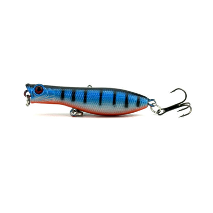 HENGJIA Leurre de Pêche Artificiel Popper Appât de Pêche Bionique avec Hameçons, Longueur: 6 cm, Livraison de Couleur Aléatoire, Longueur: 6 cm