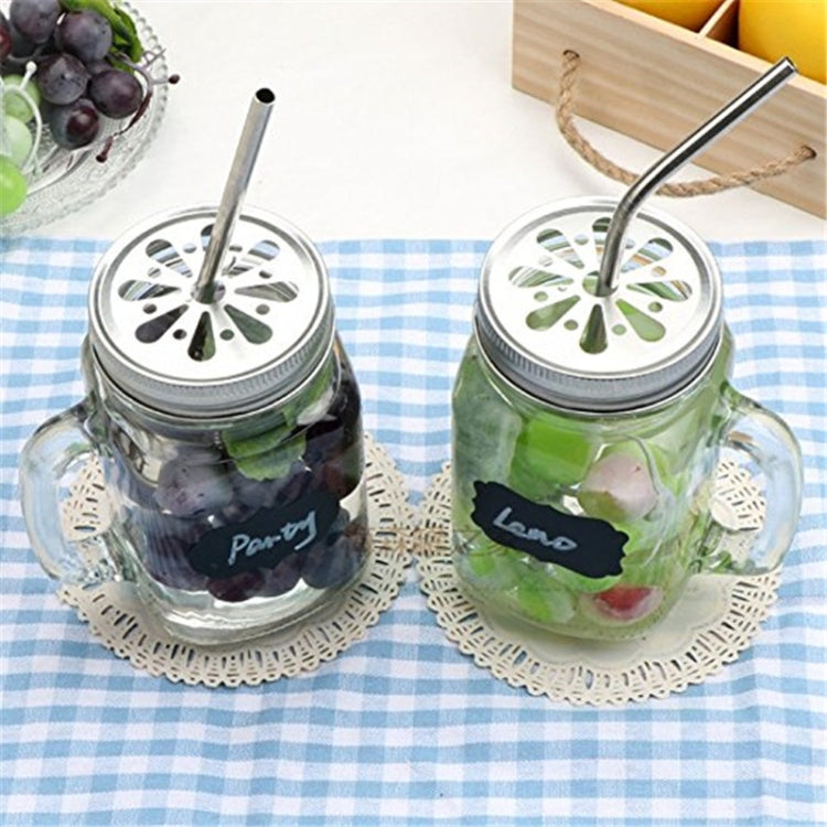 5pcs Reusable Stainless Steel Straight Drinking Straw + Cleaner Brush Set Kit,  215*6mm