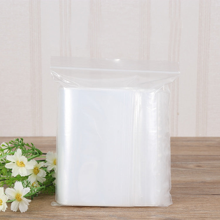 100pcs/pack PE Self Sealing Clear Zip Lock Packaging Bag, 9cm x 13cm, Custom Printing and Size are welcome