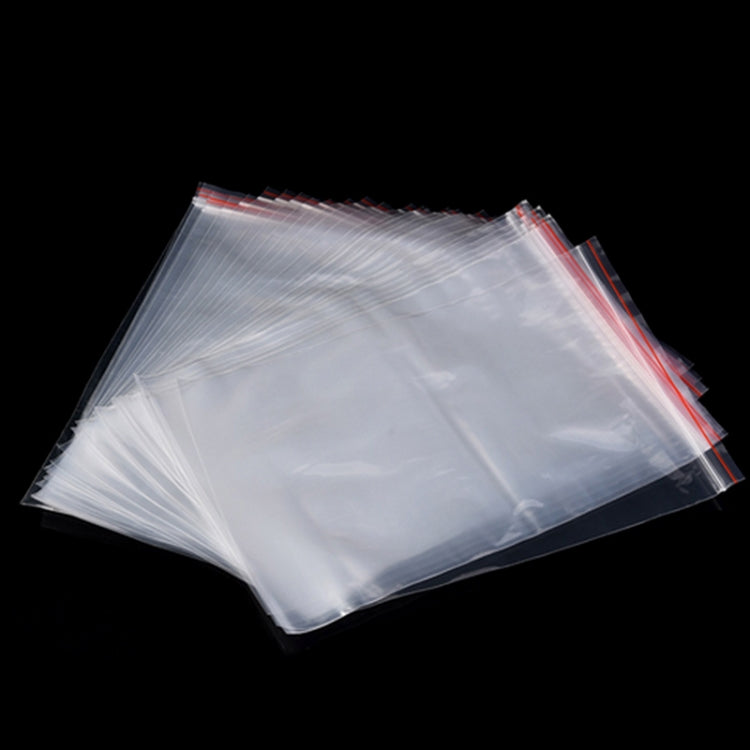 100pcs/pack PE Self Sealing Clear Zip Lock Packaging Bag, 12cm x 18cm, Custom Printing and Size are welcome