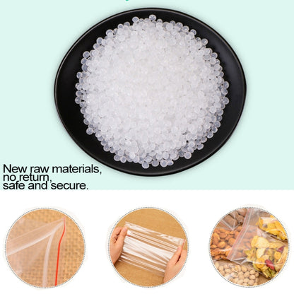 100pcs/pack PE Self Sealing Clear Zip Lock Packaging Bag, 12cm x 18cm, Custom Printing and Size are welcome