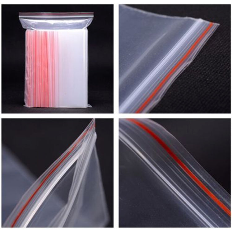 100pcs/Pack PE Self Sealing Clear Zip Lock Packaging Bag, 29cm x 40cm, Custom Printing and Size are welcome