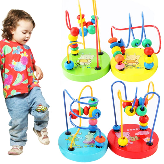 Pädagogisches Baby Kinder Holzspielzeug mit Perlen, Kleinkind-Intelligenzspielzeug, MNCZJ-2365