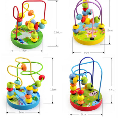 Jouet en bois d'éveil pour bébé et enfant, perles de labyrinthe pour tout-petits, jouet d'intelligence, MNCZJ-2365