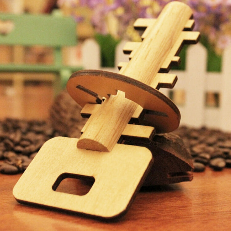 Casse-tête en bois amovible Jouets éducatifs pour enfants Jeu d'intelligence Serrure et clé, YSS-5698
