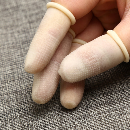 Lot de 100 gants de protection en latex, antidérapants, antistatiques et durables, taille L, 2,8 x 6,5 cm