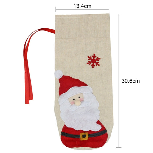 2 sacs à bouteille de vin motif bonhomme de neige CX20215, décoration de Noël, HC4910A, HC4910B, HC4910C