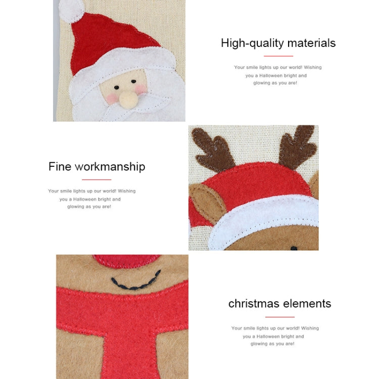 2 PCS CX20215 Snowman Pattern Wine Bottle Bag Christmas Decoration