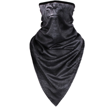 Multifunction Outdoor Windproof Triangle Towel Animal Mask Hood, Windproof Triangle