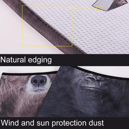 Multifunction Outdoor Windproof Triangle Towel Animal Mask Hood, Windproof Triangle