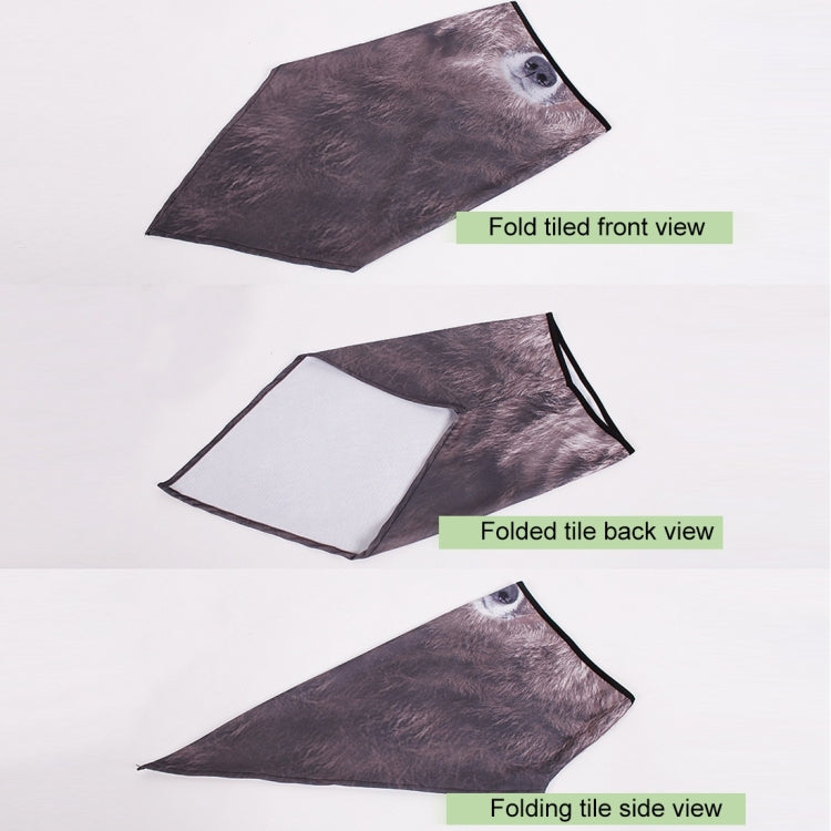 Multifunction Outdoor Windproof Triangle Towel Animal Mask Hood, Windproof Triangle