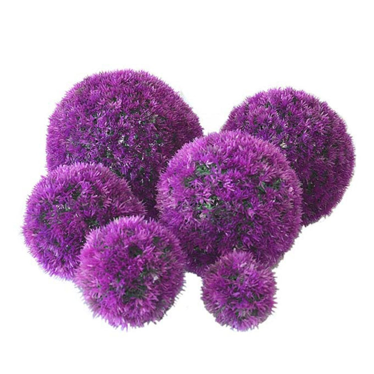 Artificial Grass Plant Ball Topiary Wedding Event Home Outdoor Decoration Hanging Ornament, Diameter: 4.7 inch