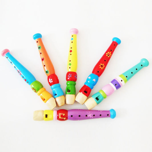 Flûte en bois colorée, jouet musical pour l'éveil des enfants en maternelle, dimensions&nbsp;: 20&nbsp;x&nbsp;2.5&nbsp;cm, CD-5289