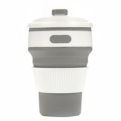 350ml Folding Portable Silicone Coffee Cup Multi-function Travel Cup